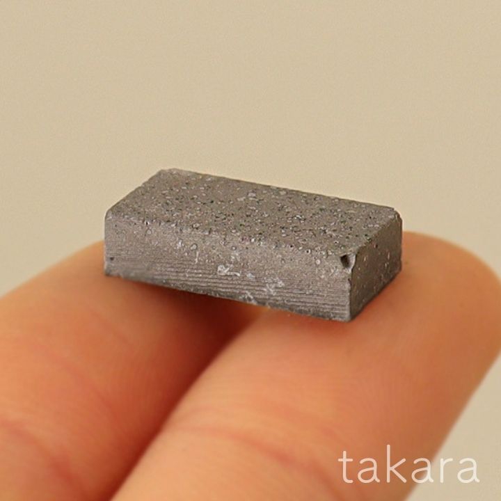 イトウショップ20の赤レンガ グレーレンガ 壁 石 テラリウム材料 ミニフィギュア 箱庭 DIY材料 ミニチュア アクアリウム 苔 おしゃれ ハンドメイド コケリウム｜アングル2