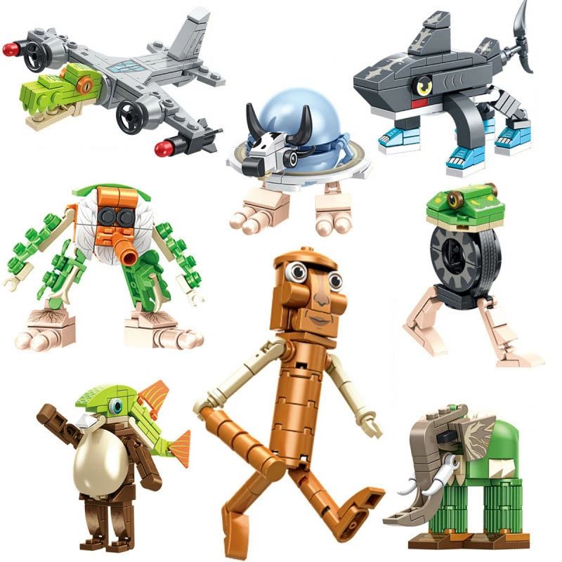 イタリアンブレイン ロット Tung Tung Tung Sahur トゥントゥントゥンサフール 積み木 レゴ 互換 ブロック LEGO 互換品 ミニフィギュア グッズ おもちゃ キッズ 子ども 互換品 子供クリスマス プレゼント お歳暮 ギフト フィギュア 知育玩具 組み立て 人気TikTokキャラ 2