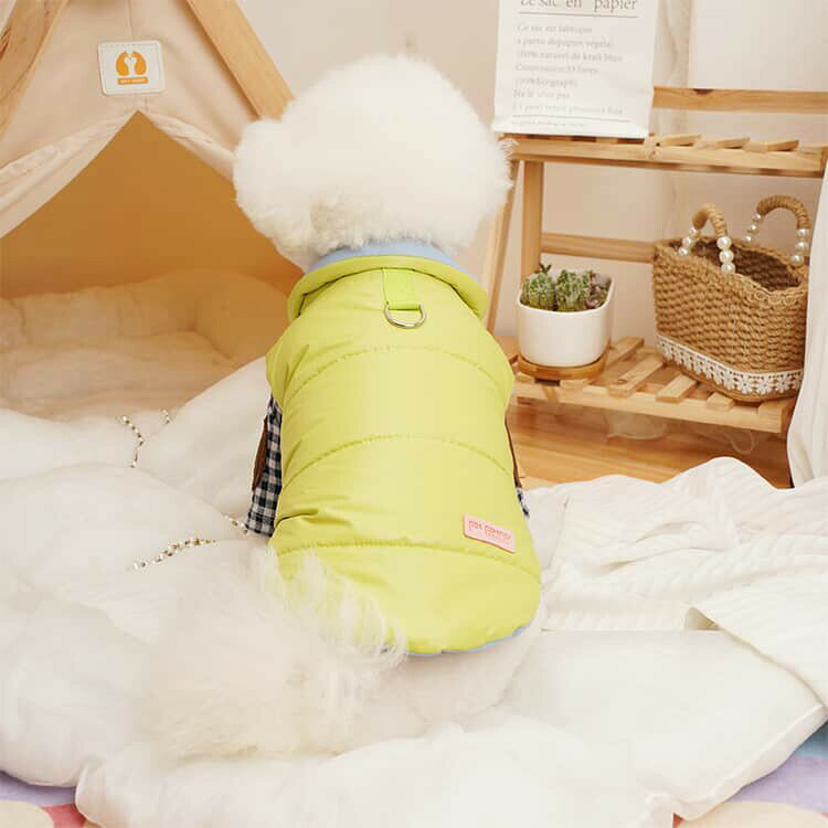 イトウショップ20の犬の服 犬服 冬 ダウン 犬服 犬 送料無料 服 ペット いぬ 服 犬グッズ ドッグウェア コート 犬服 中綿 秋冬 ジャケット チョッキ トップス 着脱簡単 アウター ノースリーブ かわいい 小型犬 タンクトップ あったか お出かけ｜アングル3