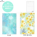 ポストカード 夏色 グリーティングカード 郵便枠なし シェル サマーガーデン 夏 縦148×横100mm ホログラム箔押し加工 夏のたより 暑中見舞い 文房具 エヌビー社