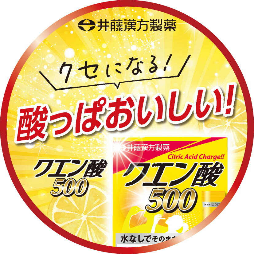 クエン酸500 スティック 約24日分 2gX24袋 クエン酸食用 レモン風味 3