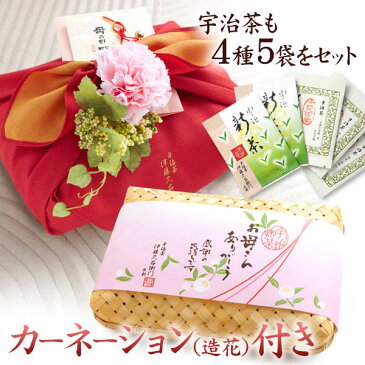 母の日ギフト あす楽 2018 宇治抹茶 スイーツギフト 豪華版 花咲竹かごセット 詰め合わせ 新茶付き 送料無料 花 プレゼント カーネーション造花 お菓子 和菓子 洋菓子 カステラ クッキー 老舗 伊藤久右衛門|お土産 母の日ギフト スイーツ お抹茶 抹茶菓子 花とスイーツ
