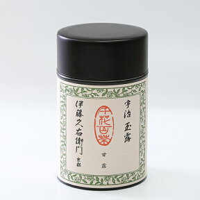 宇治茶 高級玉露 甘露 茶葉 100g 缶入り § 緑茶お茶 高級 日本茶 専門店 お取り寄せ 京都 お土産 天保三年創業 老舗お茶屋 伊藤久右衛門 玉露 引越し 彼岸 退職祝 エピガロカテキン ギフト お盆 お供え 粗供養 香典返し 御供 残暑見舞 帰省みやげ 帰省土産