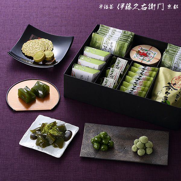 お中元 御中元 和菓子お茶 ギフト 送料無料 宇治煎茶「清風」・宇治玉露「宇治のしらべ」セット § スイーツ ギフト プレゼント 女性 高級 セット お供 お菓子 内祝い お土産 京都 せんべい 京都和スイーツ伊藤久右衛門 煎餅 わらび餅 お土産 御菓子 お彼岸