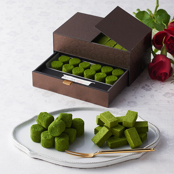 バレンタイン 2026 お菓子 伊藤久右衛門 人気 プレゼント チョコ 宇治抹茶 チョコレート L'ecrin（レクラン）§ プチ 本命 チョコ おしゃれ 和風 お配り 生チョコ 伊藤久右衛門