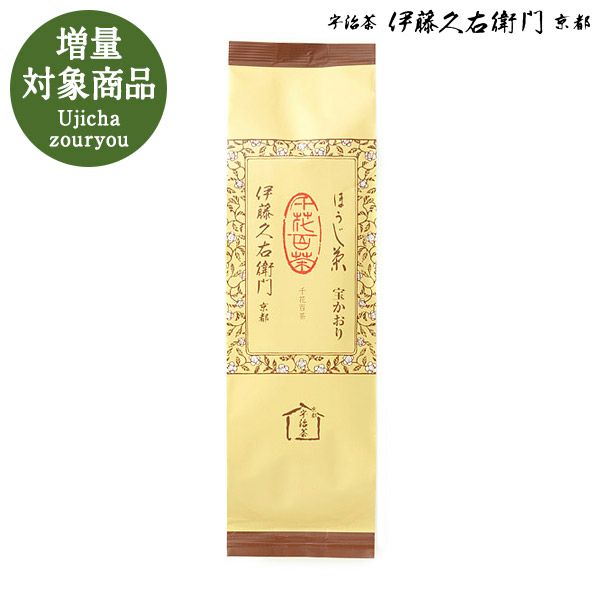 お茶 抹茶 スイーツ 【3980円以上で送料無料対象】【増量】++ 宇治ほうじ茶 宝かおり100g袋入り×3本セット2本＋1本サービス§抹茶スイーツ お菓子 宇治茶 お取り寄せに 京都のお茶屋 伊藤久右衛門 ギフトのサムネイル