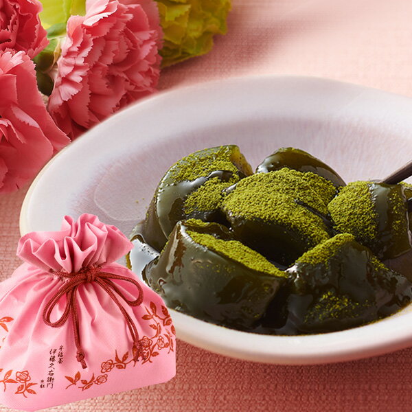 【正午までの注文で翌日お届け】 2025 伊藤久右衛門 抹茶 宇治抹茶わらび餅 茶蕨 4個入 宇治煎茶一煎セット 巾着入り 送料込み§ わらび餅 高級 贈り物 スイーツ お取り寄せ 2024 おしゃれ 和菓子 ギフト 伊藤久右衛門 あす楽のサムネイル