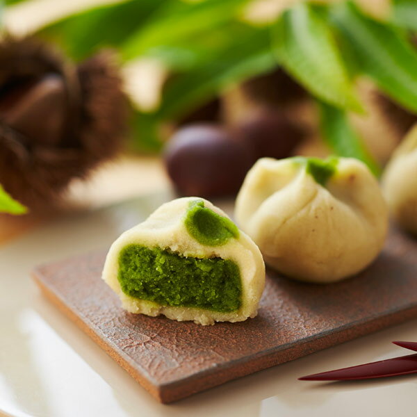 あす楽 宇治抹茶栗きんとん 6個入 § お菓子 抹茶 宇治茶 手土産 お土産 和菓子 高級 栗 渋皮煮 季節限定 栗きんとん 限定 贈り物 内祝い お返し ギフトセット 送料無料 ギフト