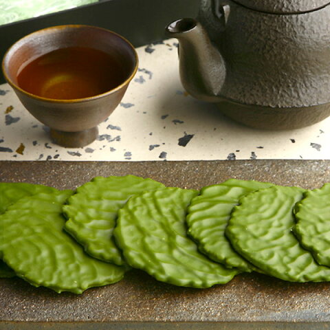 宇治抹茶チョコせんべい 煎餅 茶遊月 10枚 箱入り § バレンタインデー 限定 チョコレート 2018 プチギフト 京都名物 和菓子 抹茶スイーツ 抹茶チョコ お取り寄せ ギフト プレゼント お土産 老舗 伊藤久右衛門 煎餅