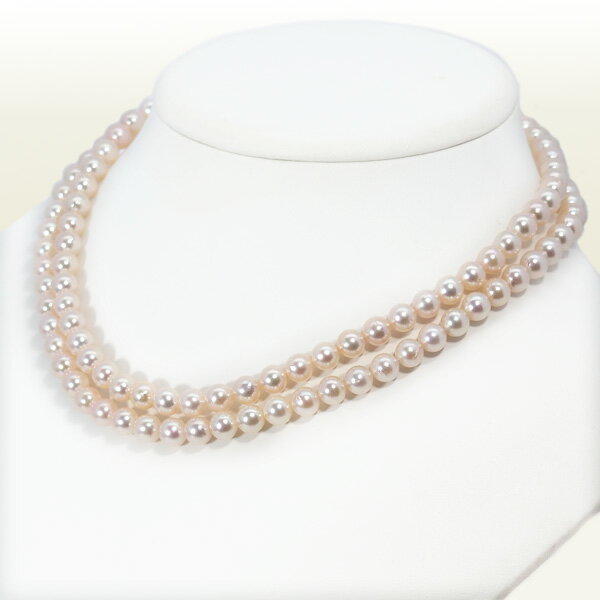 あこや真珠 ロングネックレス(84cm)あこや真珠ネックレス＜6.5～7mm＞N-12766
