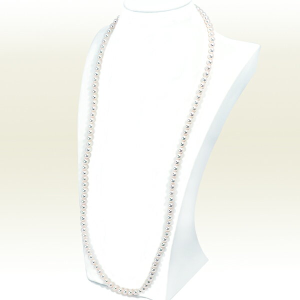 Rakuten - ロングネックレス(84cm)あこや真珠ネックレス＜6.5～7mm＞N-12908