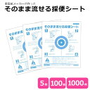 【23日20時〜ポイント3倍】【公式】そのまま流せる採便シート5枚入 100枚入 1000枚入 イトマン 健康診断 業務用 採便シート トイレ 検便 検査 病院...