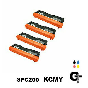 RICOH リコー SPトナーC200 BK C M Y選べる4本セット リサイクルトナー　互換トナー spc200 IPSiO SP-C250L SP-C250SFL