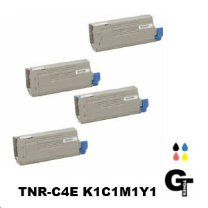 Generic Products - 【ポイント5倍】OKI 沖データ TNR-C4EK1 C1 M1 Y1 色選べる4本セット 国産 リサイクルトナー　互換トナー COREFIDO コアフィード C710dn 4色