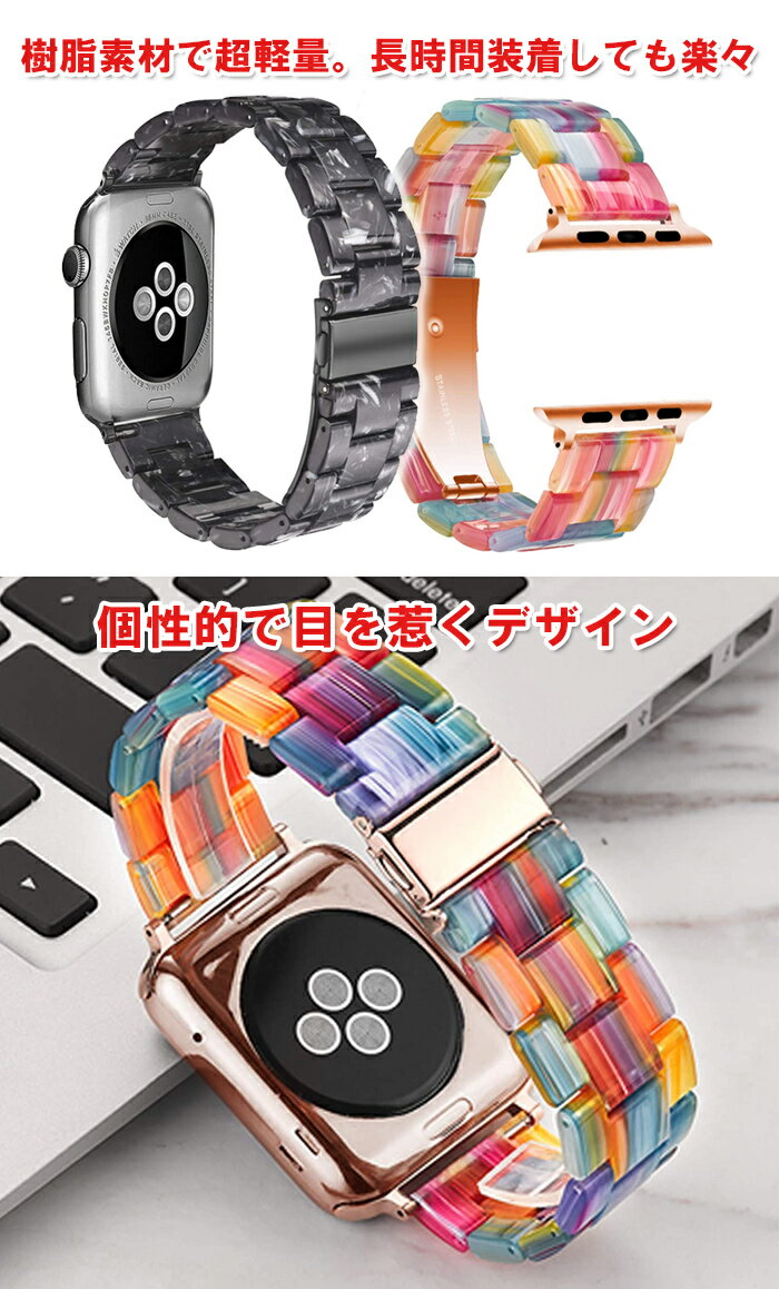 Apple Watch バンド 樹脂 クリア ...の紹介画像2