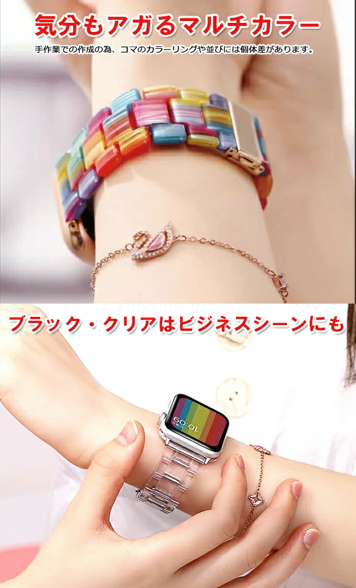Apple Watch バンド 樹脂 クリア ...の紹介画像3