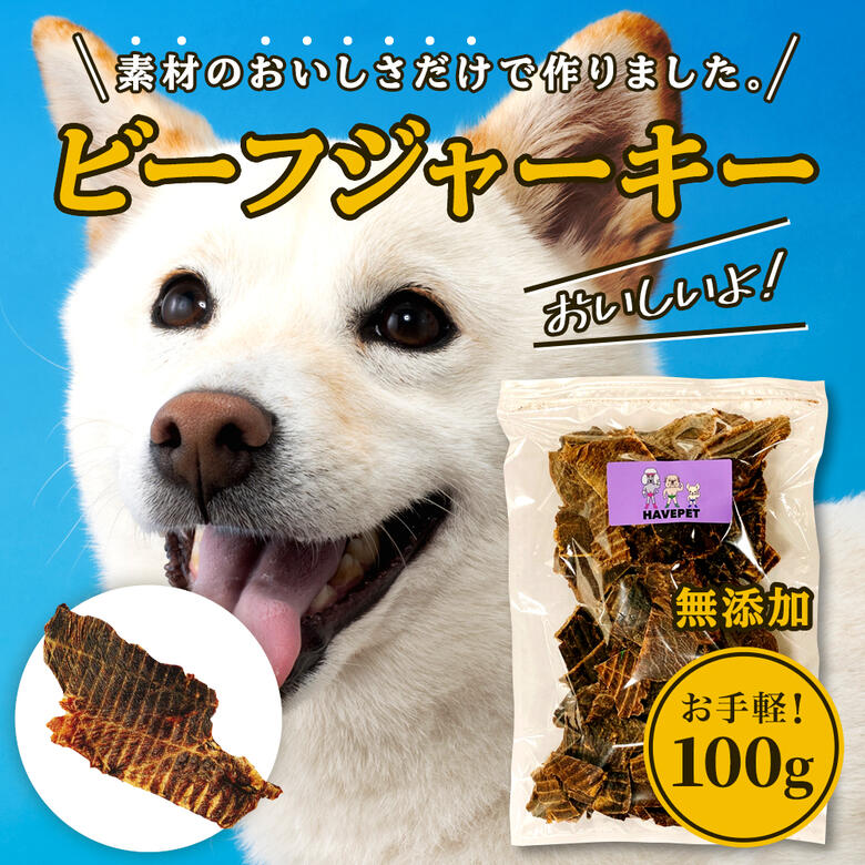 【いち推し】【ポイント5倍】【獣医も絶賛/ポイント消化/お試し送料無料】犬 おやつ 無添加 国産 いとしご 牛肉ジャーキー 100g×3P 【犬用 ペット用 小型犬 中型犬 大型犬 子犬 シニア犬 | ビーフ 犬のおやつ いぬ ハード 硬い 予防 健康 ペットフード havepet】