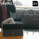ブリーフケース ビジネスバッグ メンズ レディース ブランド ユニセックス B4 2室 タブレット対応 ショルダーベルト 通勤 出張 黒 ハミルトン HAMIL...