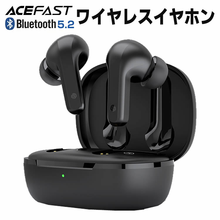ACEFAST ワイヤレスイヤホン ハイブリッドアクティブノイズキャンセリング 完全ワイヤレスイヤホン 外音取り込み 超軽量 ENCノイズリダクション通話 6マイク内蔵 HiFi音質 IPX4防水 Bluetooth 5.2 SBC AAC対応 最大35時間音楽再生 USB-C充電