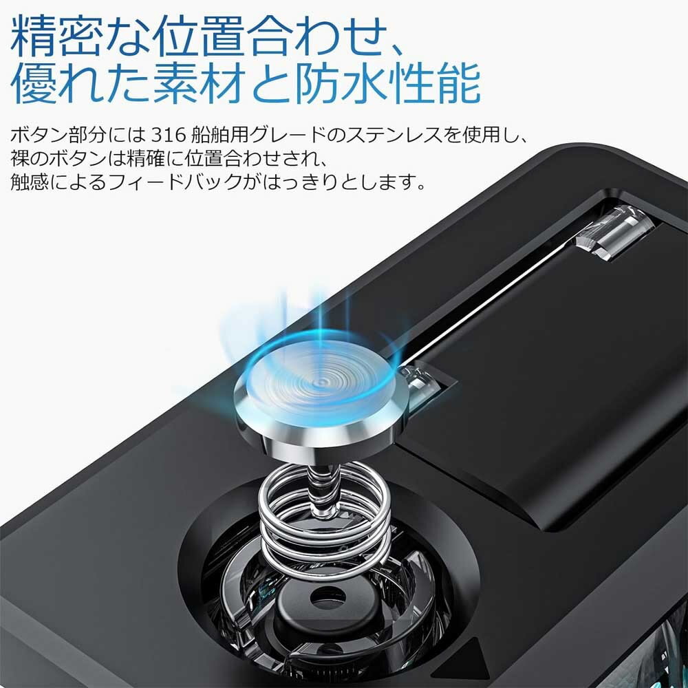 DJI Osmo Action4/Osmo Action3 防水ケース 水中撮影 防水ハウジングケース ダイブ...