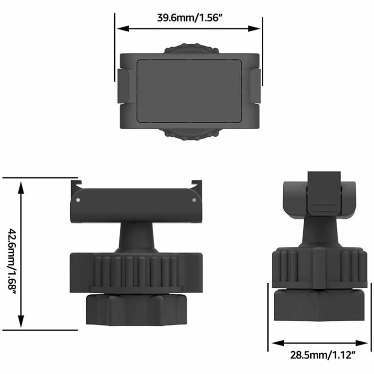 DJI Action 2 対応 DJIアクション2カメラ用の磁気ボールヘッドアダプターボールヘ...