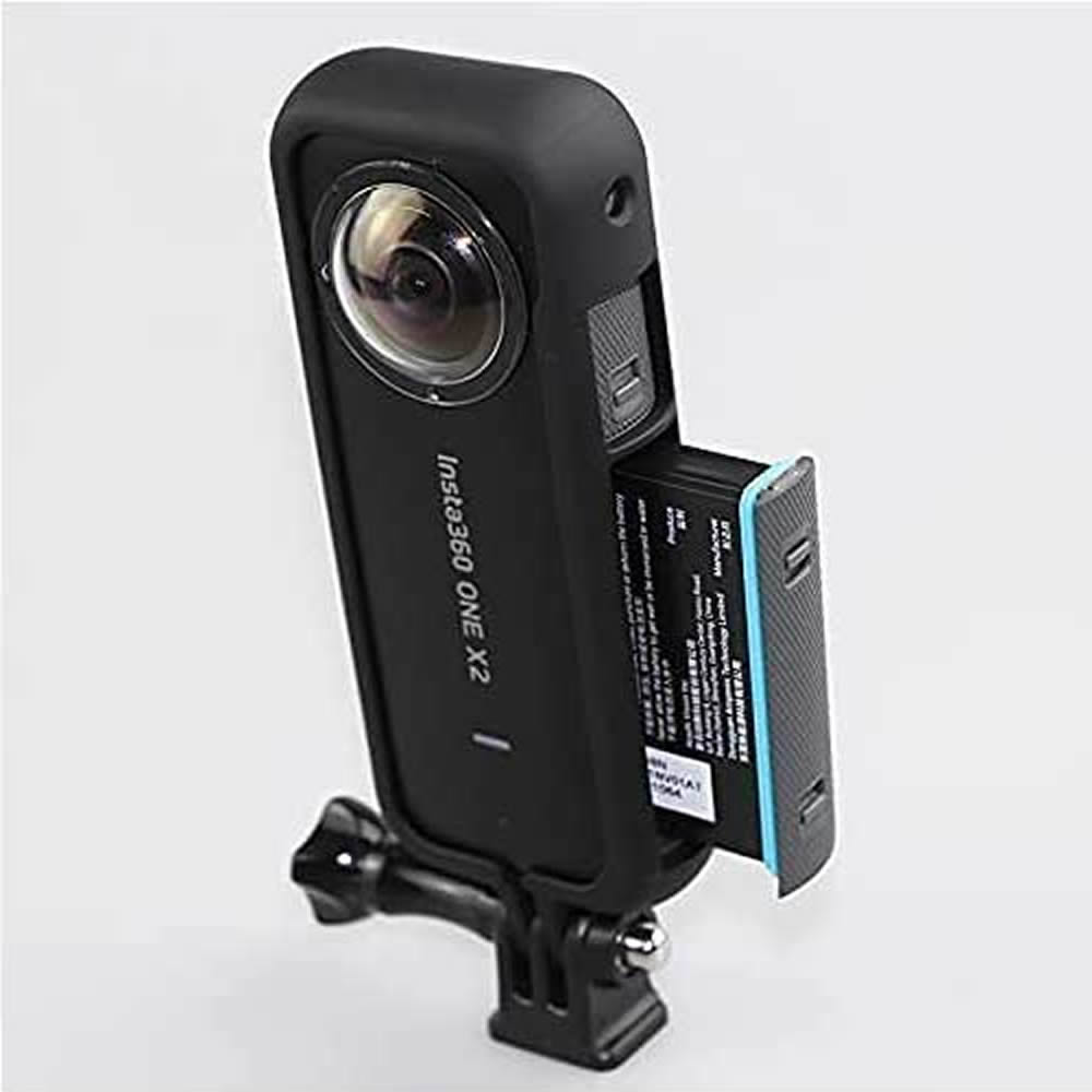 Insta360 one X2 �б� �ե졼�� �ݸ�ϥ����� ������ �Хåƥ꡼�򴹲�ǽ �������� 1/4������ͥ����դ� insta360 one X2�ѥΥ�ޥ���饢�������꡼ ����̵��