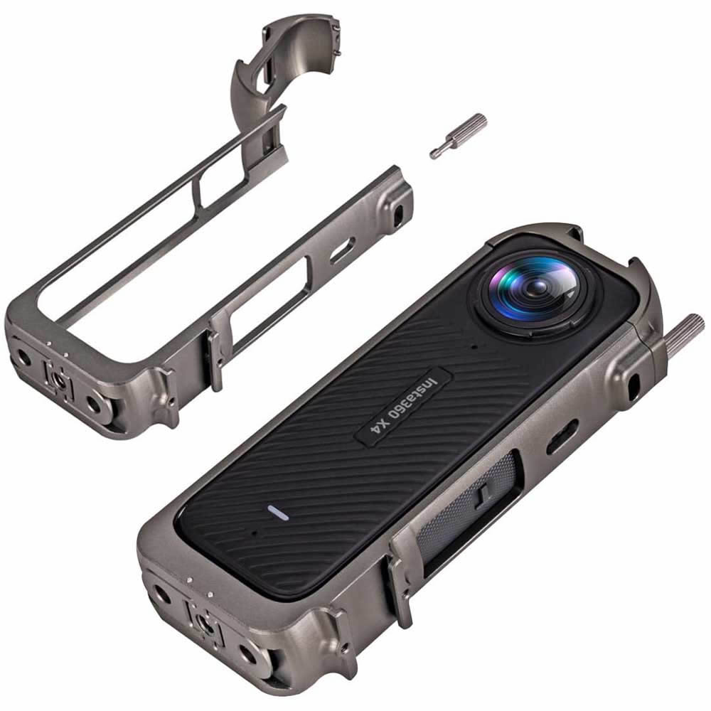 Insta360 X4 対応フォームフィッティング アルミニウム素材フレーム 1/4インチネジ...