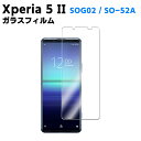 Xperia 5 II SOG02 / SO-52A 強化ガラス 液晶保護フィルム ガラスフィルム 耐指紋 撥油性 表面硬度 9H/0.3mmガラス採用 2.5D ラウンドエッジ加工 液晶ガラスフィルム