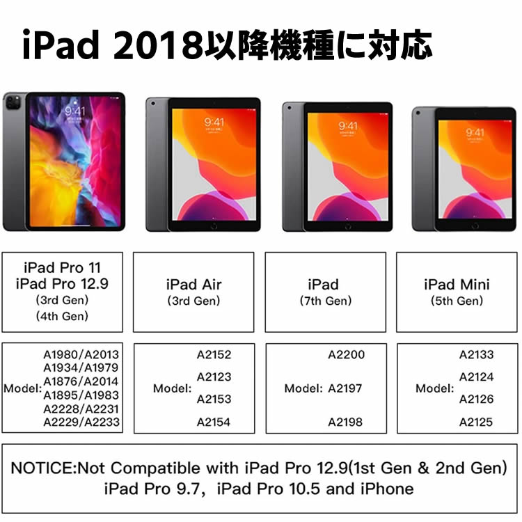 iPad ペンシル タッチペン スタイラスペン　タッチペン 極細 タブレット スマホ スタイラスペン iPad 2018以降機種　デジタルペン 高感度 ペン先 長時間連続