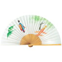 6.5寸紙扇子 白竹 京扇子 橋に舞妓(4)