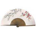 女性用紙扇子 カメリア (椿)