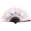 女性用 京扇子 白薔薇 / マロン 観世 彫り バラ 扇子