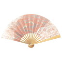 茶扇子 茶扇 流水に菊 小豆