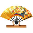 日本のお土産 豆扇子 紅白梅 大国屋 扇子台付(3)