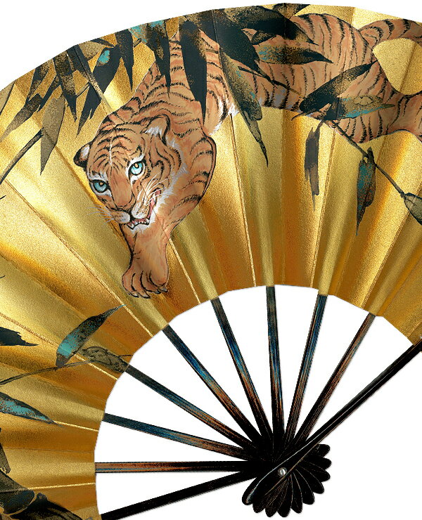 飾り京扇子 舞扇子タイプ 龍 虎の紹介画像3