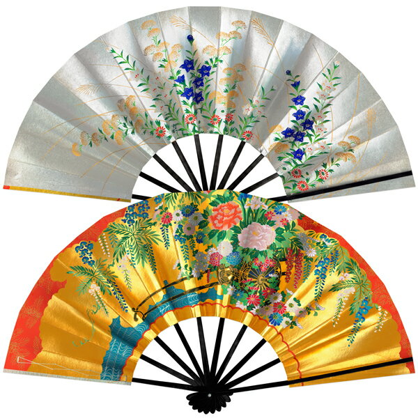 飾り京扇子 舞扇子タイプ 花車/秋草 [数量限定] Xa001