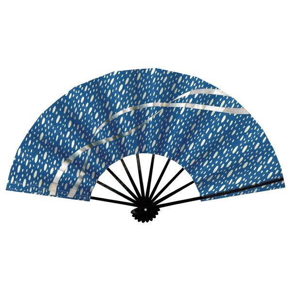 舞扇子 吹雪 紺地 アウトレット S012 [名入れ不可]