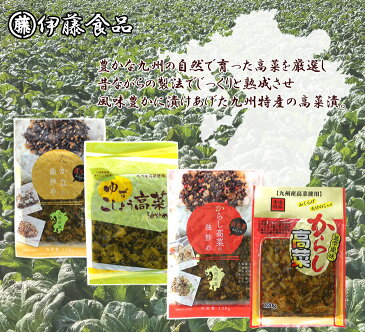 からし高菜の油炒め 120g【単品】辛子高菜 高菜漬け 熟成高菜 乳酸発酵 おにぎり チャーハン ラーメンに！【伊藤食品】≪3袋までメール便270円1配送可能≫