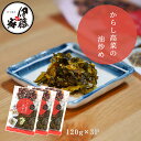 高菜漬け 高菜漬 漬物 漬け物 国産 送料無料 辛子高菜の油炒め 120g 3P 熟成高菜 乳酸発酵 香ばしい 醤油味 九州の家庭の味 おにぎり チャーハン ラーメン 九州名菜 3袋までメール便配送可能