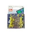 PRYM グラスヘッドピン0.6mmX43mmイエロー 20g 1629153