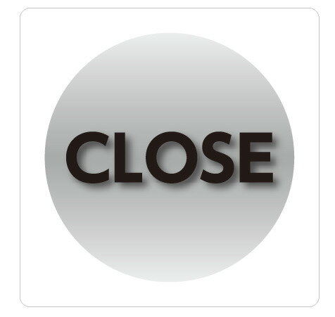 Rakuten - カラーピクトサインステッカー　E-7CLOSE簡単貼り付け　ステッカー