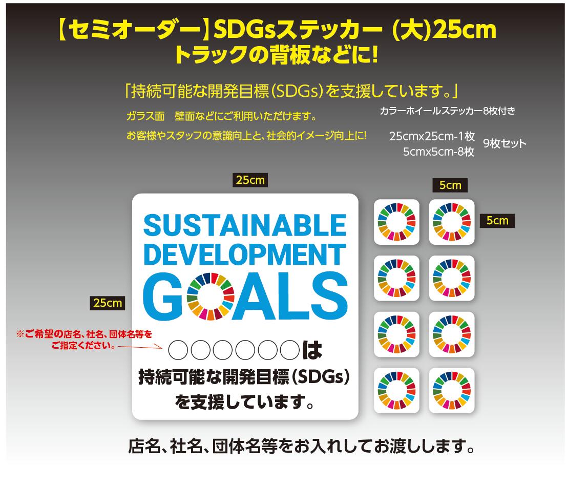 【セミオーダー】SDGsステッカー(大)25c...の紹介画像2