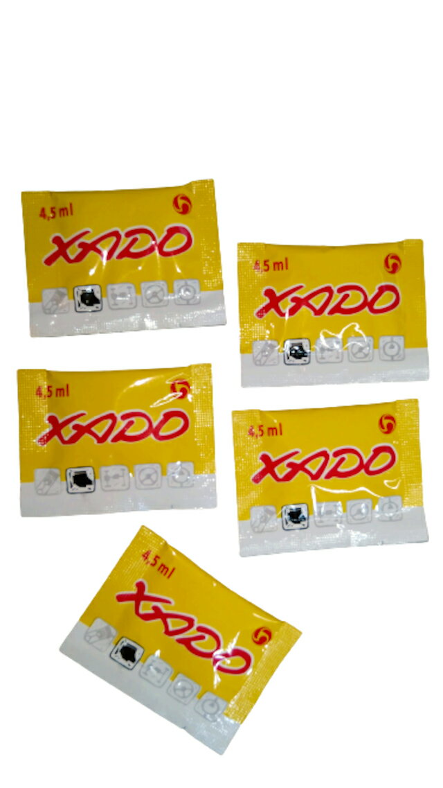 XADO（ハドゥ）GELリヴァイタリザント Tuning for engines (polymer package, sachet 4,5 ml) 小型エンジン用REVITALIZANT　4.5ml×5個パックセット主成分約20％強化版！最強エンジン オイル添加剤！！