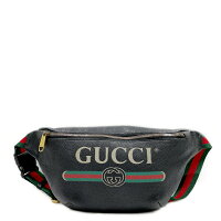 GUCCI(グッチ) グッチプリント ロゴ ウェブストライプ ベルトバッグ 530412 ウエス...