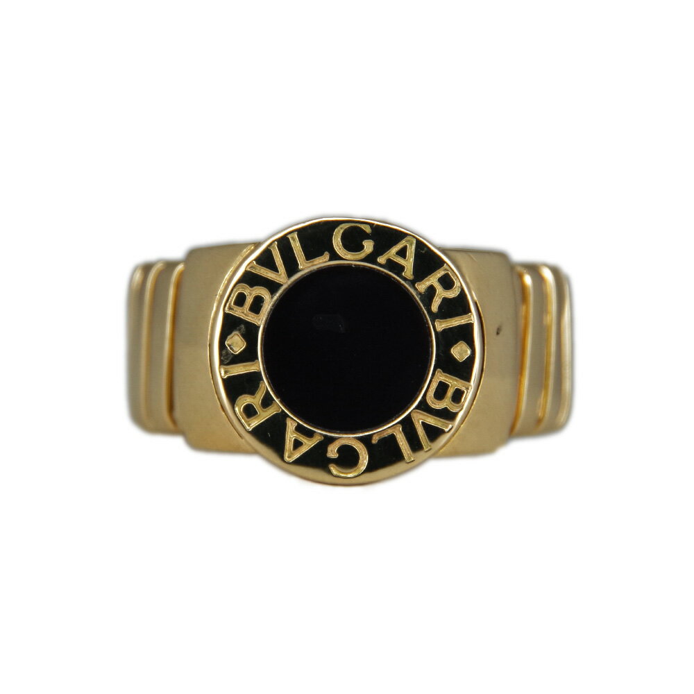 【中古AB/使用感小】BVLGARI ブルガリ ブルガリブルガリ トゥボガス オニキス K18YG レディース リング・指輪 12号 20441511