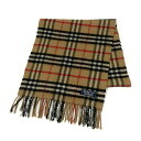 【中古B/標準】BURBERRY バーバリー マフラー カシミヤ ノバチェック 139×29 ショール ストール 襟巻き 20445199