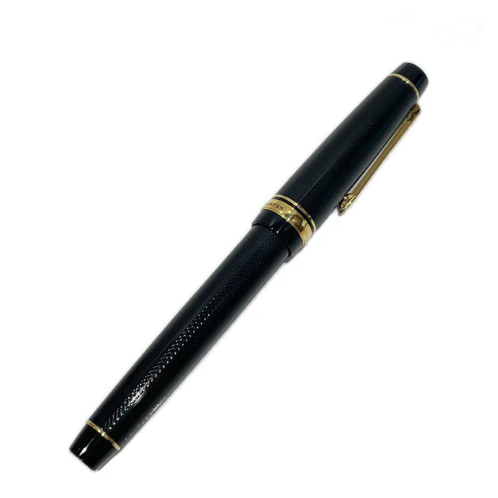 【中古AB/使用感小】PILOT パイロット 万年筆 justus ジャスタス95 ネットブラック 中細字 ペン先14K 両用式 弾力調整可能 ユニセックス 20457849