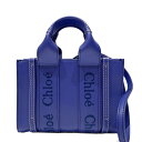 【中古A/美品】Chloe クロエ ハンドバッグ 【2023年秋冬】ウッディ ミニ WOODY MINI ポシェット 2WAY レディース CHC23UP237I60408 ブルー 20459504