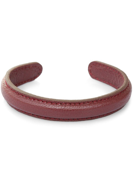 ITUAIS イトゥアイス 【 CHEVRE BANGLE (BORDEAUX) シェーブルバングル ボルドー 】[ 正規品 ] ブレスレット カフ ヤギ革皮 プレゼント メンズ レディース ユニセックス 人気 ブランド おしゃれ