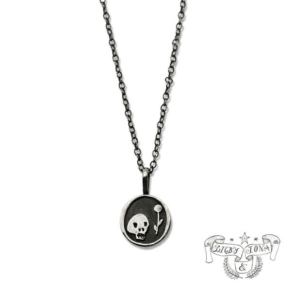 Digby & Iona ディグビー アンド アイオナ 【 Death & Life Necklace / ネックレス 】[ 正規品 ] ペンダント コインネックレス シルバー 925 スカル ドクロ プレゼント ユニセックス メンズ レディース シンプル 海外ブランド 人気 おしゃれ ラッピング 【 送料無料 】